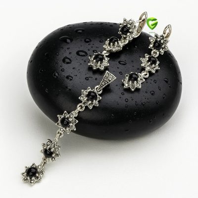 نیمست نقره مشکی کد2194