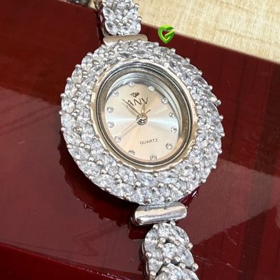 ساعت نقره جواهری کد2438