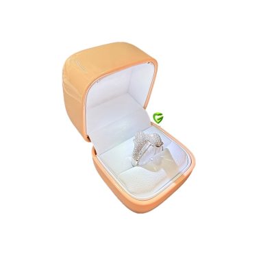 جعبه انگشتر گلبهی کد2533