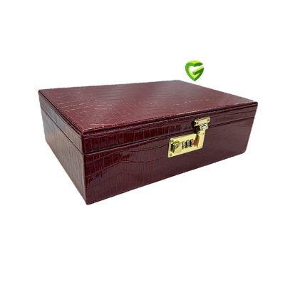 جعبه ساعت زرشکی کد2380